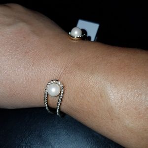 Kate Spade Pearly Delight Gold/Crystal Cuff